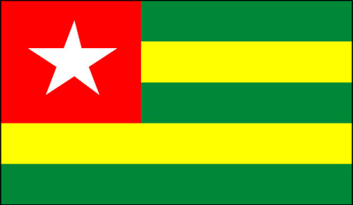 Photo drapeau du Togo utilisée à titre illustratif 