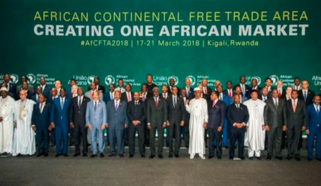 Chefs d’Etats africains et de Gouvernements lors du Sommet de l’Union africaine pour l’établissement de la Zone de libre-échange continentale à Kigali, Rwanda, le 21 mars 2018. | Photo : BBC