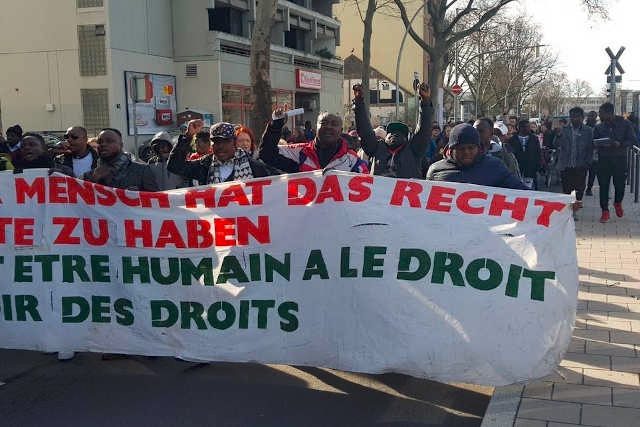 Manif contre Scantogo en Allemagne | Photo : DR